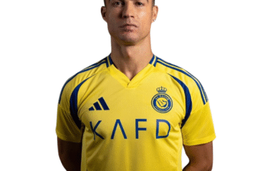 Cristiano Ronaldo lança o novo uniforme do Al-Nassr inspirado no sol e nas dunas de Riade. Veja os detalhes e reforços para 2025/26.
