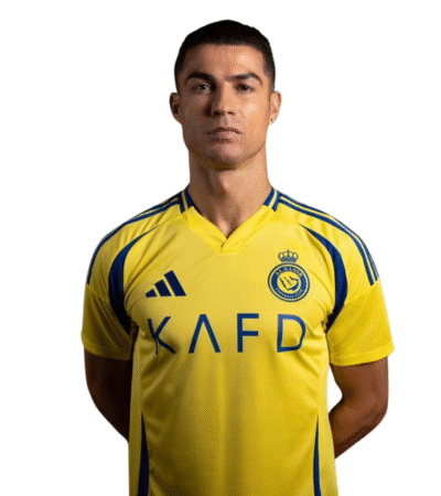 Cristiano Ronaldo lança o novo uniforme do Al-Nassr inspirado no sol e nas dunas de Riade. Veja os detalhes e reforços para 2025/26.