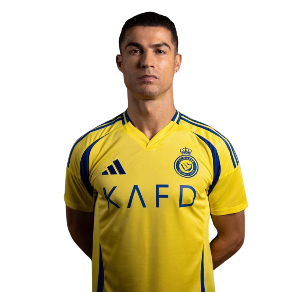 Cristiano Ronaldo lança o novo uniforme do Al-Nassr inspirado no sol e nas dunas de Riade. Veja os detalhes e reforços para 2025/26.